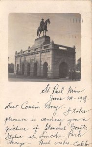 St. Paul Minnesota Cowboy Statue Photo Postcard CC4266