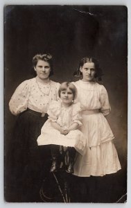 RPPC Clinton Redding IA Baird Thompson Family Salem 1909 Real Photo Postcard U30