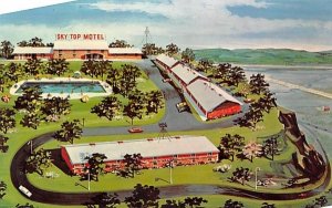 Sky Top Motel Kingston, New York Postcard