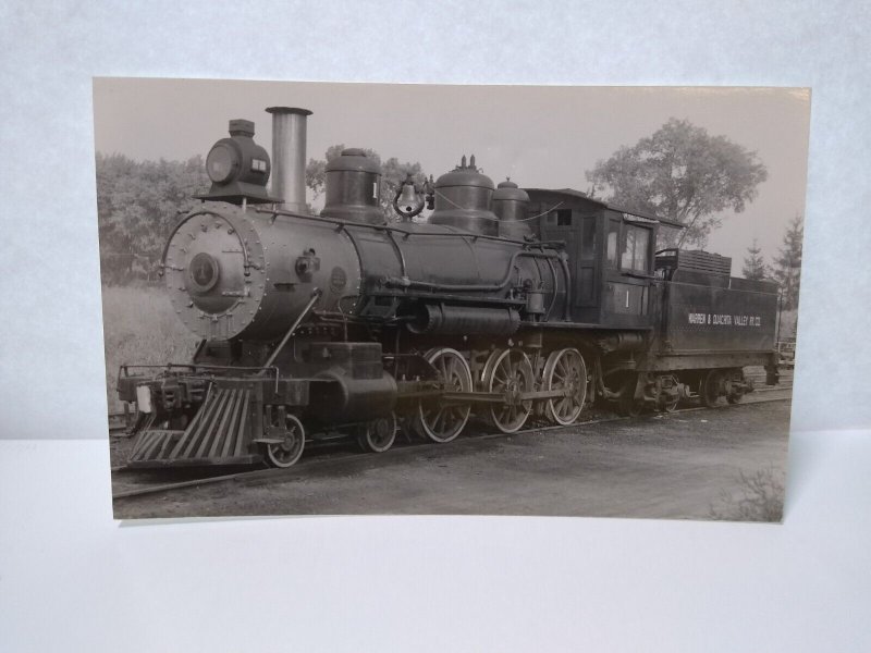 Railroad Postcard No 1 Warren And Ouachita Valley RY Locomotive Real Photo RPPC