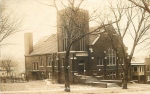 Congregational Church 1921 Red Oak Iowa Montgomery County RPPC 9136
