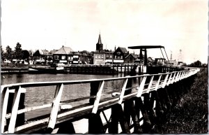 Netherlands Zwartsluis Haven Vintage RPPC C016