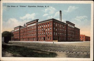 Durham NC Fatima Cigarettes Factory c1920 Postcard