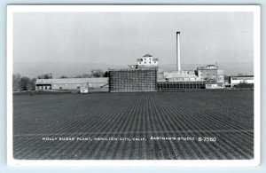 RPPC HAMILTON CITY, CA ~ HOLLY SUGAR PLANT 1963 Glenn County Eastman Postcard