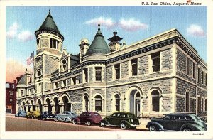 Postcard BUILDING SCENE Augusta Maine ME AI1922