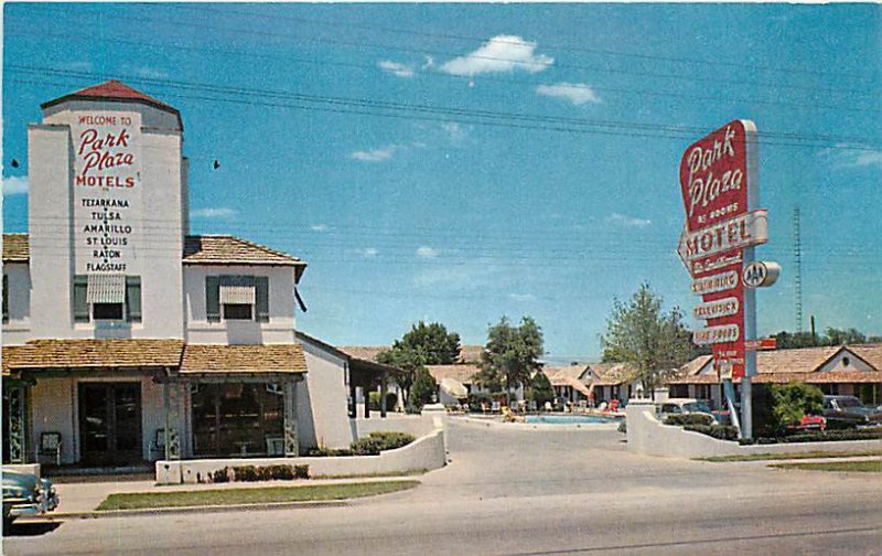 TX, Fort Worth, Texas, Park Plaza Motel, Colourpicture No P5922