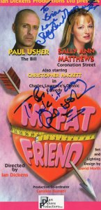 Paul Usher Brookside Sally Ann Matthews My Fat Friend Hand Signed Theatre Flyer