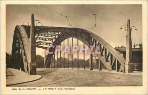 Old Postcard Mulhouse Bridge Altkirch