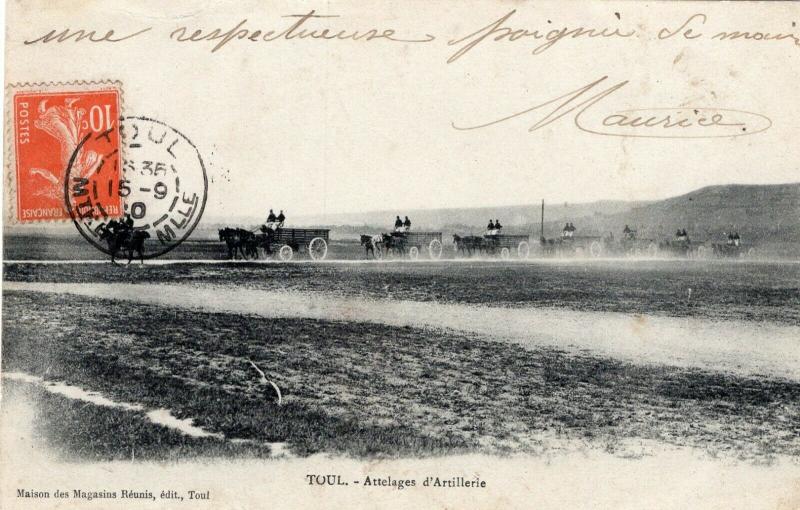 France WW1 Toul Attelages d'Artillerie 01.37