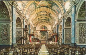 Malta Postcard - Valletta, St John Co-Cathedral Interior RS33432