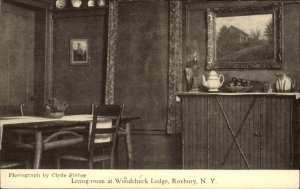 Roxbury New York NY Woodchuck Lodge Postcard