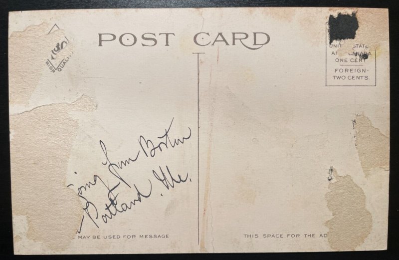Vintage Postcard 1907-1915 Steamship Ransom B. Fuller, Bath, Maine (ME)