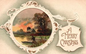 A Merry Christmas Special Holiday Season's Greetings Vintage Postcard c1910