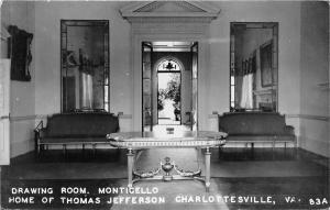 F28/ Charlottesville Virginia RPPC Postcard c1940s Monticello Thomas Jefferson 6