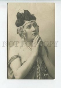 440233 Italian OPERA Singer BELLY DANCER Vintage postcard PHOTO Felicetti