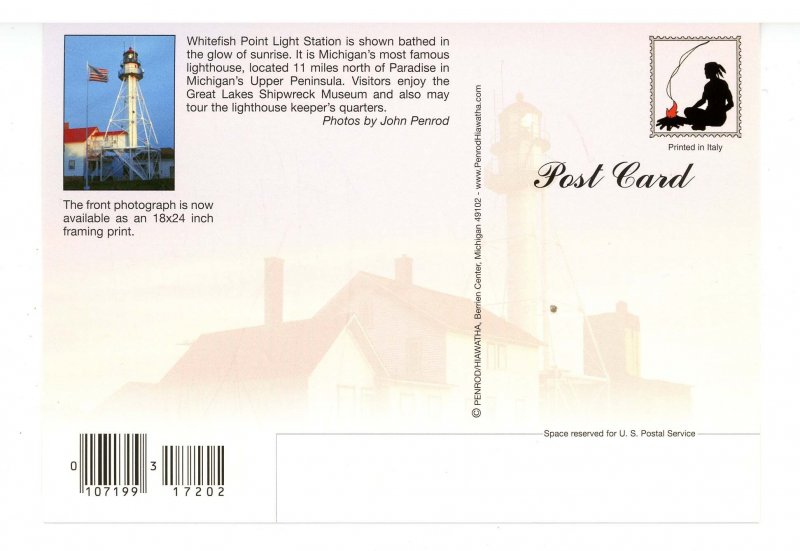 MI -  Paradise.Whitefish Point Light Station     (4x6)