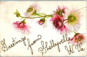 1907 Greetings from Shelbyville WV Postcard