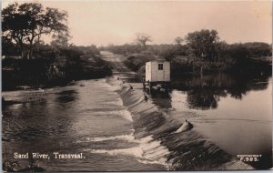 South Africa San River Transvaal Vintage RPPC C060