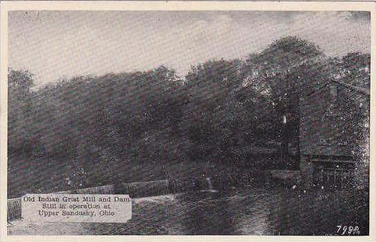 Ohio Upper Sandusky Old Indian Grist Mill And Dam Still In Operation  At Uppe...