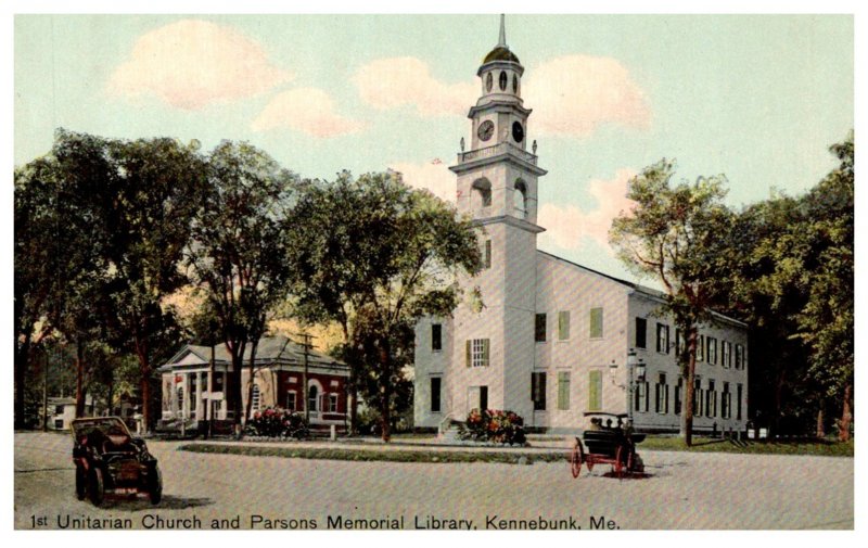 Maine Kennebunk , 1st Unitarian and Parsons Memorial Library