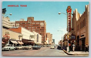 Amarillo Texas~Polk Street~Paramount Theatre~Kenyon's Shoe Store~1950s Cars PC
