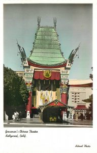 Postcard RPPC California Hollywood Grauman's Chinese Theater Actual 23-10401