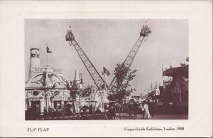 Postcard Franco British Exhibition London 1908 Flip Flap Roller Coaster