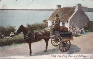 Ireland Irish Jaunting Car and Cottage