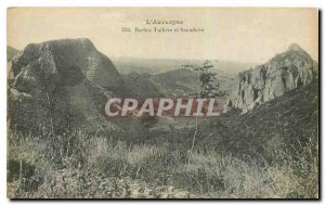 Old Postcard Auvergne Tuiliere Rocks and Sanadoire