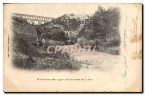Old Postcard Roquefavour The Arc river