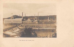 Eau Claire Wisconsin The Dells Scenic View Factory Real Photo Postcard JH230797