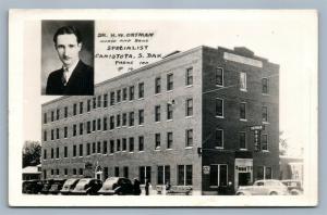 CANISTOTA SD DR.ORTMAN ADVERTISING VINTAGE REAL PHOTO POSTCARD RPPC