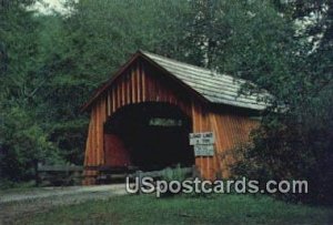 Covered Bridge, North Fork of Yachts River - Lincoln County, Oregon