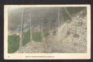 READING PENNSYLVANIA RAILROAD NEVERSINK MOUNTAIN VINTAGE POSTCARD PA.