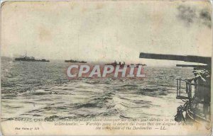 Postcard Old War 1914 1915 Warships going to debark the troops That are desig...