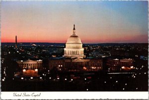 Washington D C The U S Capitol At Night