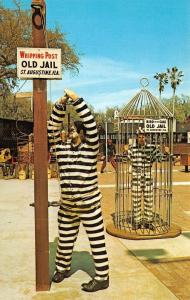 ST AUGUSTINE, FL Florida   OLD JAIL~Whipping Post~CONVICTS  Roadside Postcard
