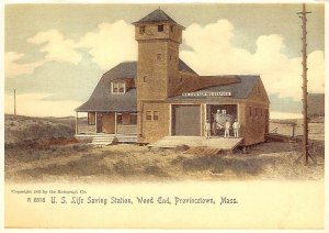 Us Life Saving Station, Reproduction, Provincetown, Mass.  