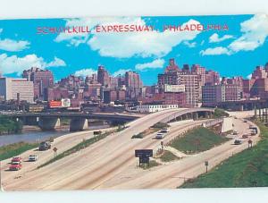 Pre-1980 BUILDINGS BEHIND THE EXPRESSWAY Philadelphia Pennsylvania PA F8861