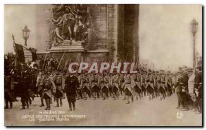 Postcard The Old Army celebrations of victory July 14, 1919 The marine riflemen