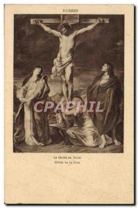 Old Postcard Rubens Christ on the Cross