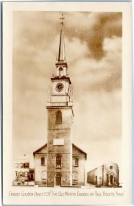 Christ Church - The Old North Church of Paul Revere Fame - Boston MA RPPC