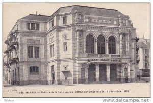 Theatre De La Renaissance, Nantes (Loire Atlantique), France, 1900-1910s