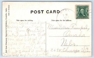 POCATELLO, Idaho ID ~ HIGH SCHOOL BUILDING c1910s Bannock County Postcard