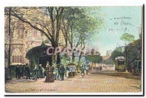 Caen Old Postcard The bd St Pierre