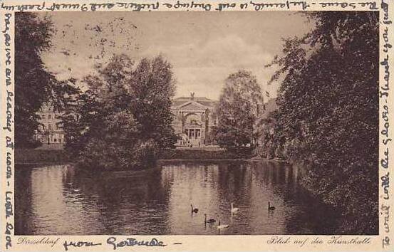 Germany Duesseldorf Blick auf die Kunsthalle 1922