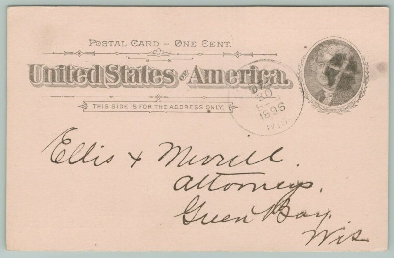 Hurley Wisconsin~AL Ruggles Attorney at Law~Duchatian vs Barbolosi~Dec 29th 1899