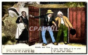 Old Postcard Hold My Old Folk Costume