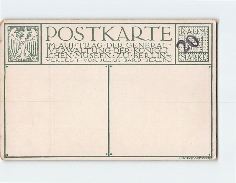 Postcard Die Junge Dame mit Perlenhalsband By Jan Van Der Meer, Berlin, Germany