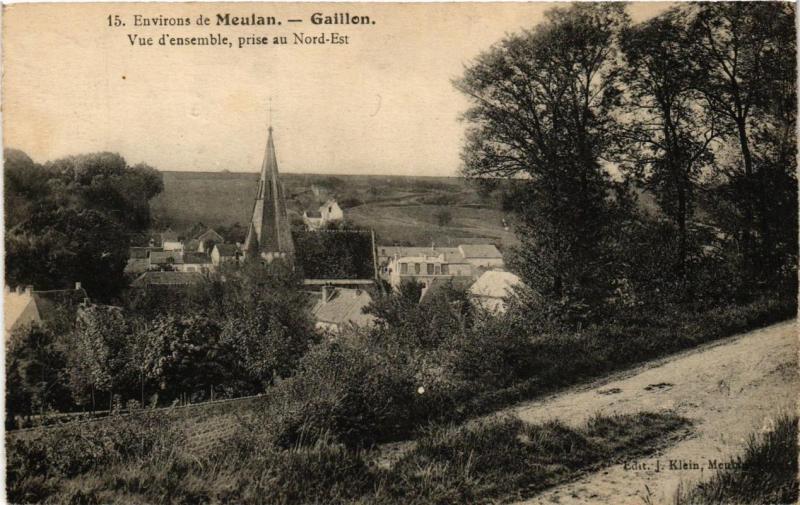 CPA Env. de MEULAN GAILLON - Vue d'ensemble, prise au Nord-Est (617529)